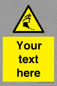 Custom warning kite flying near powerlines